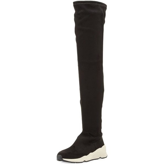 ASH Suede Over the Knee Sneaker Boots - Picture 1 of 13